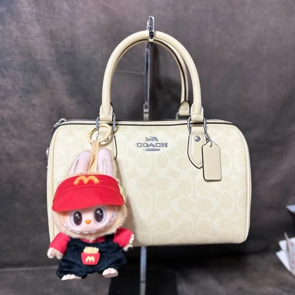 Coach Rowan Satchel Bag In Signature Canvas - Picture 10 of 10